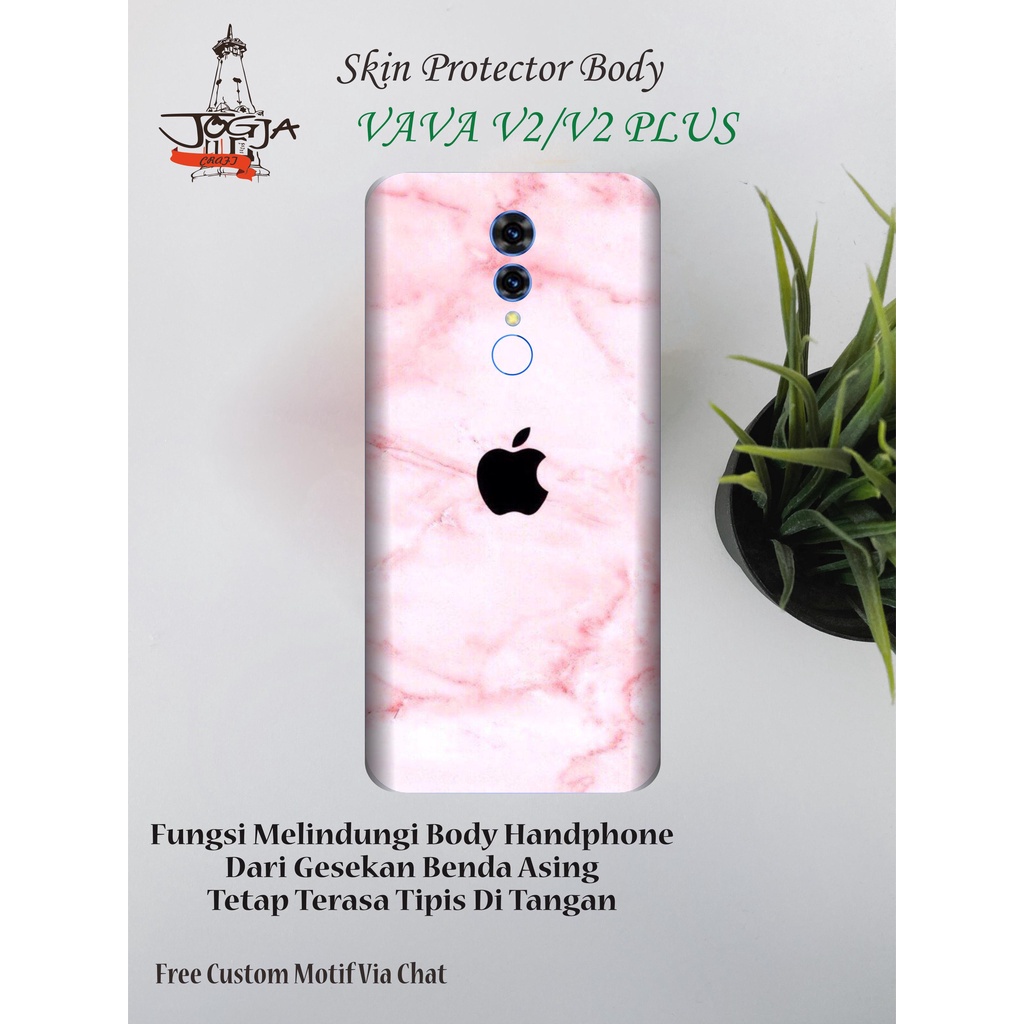 ✮ Buy1Get1 Dapat 2pcs Garskin Hp VAVA V2 Atau V2 Plus Motif Apple Free Custom Via Chat Free Custom ✰