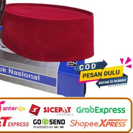 ♀ Peci merah betawi/peci songkok/songkok nasional merah betawi/Peci Merah Polos ❉