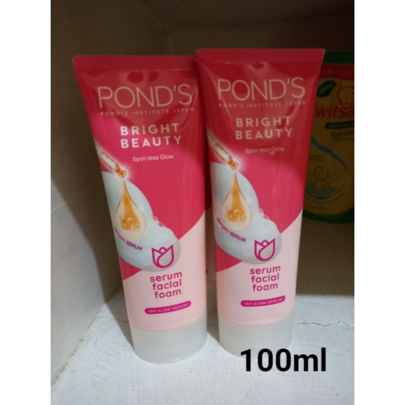 Jual Ponds Bright Beauty Serum Facial Foam 100gr Sabun Cuci Muka Ponds ...