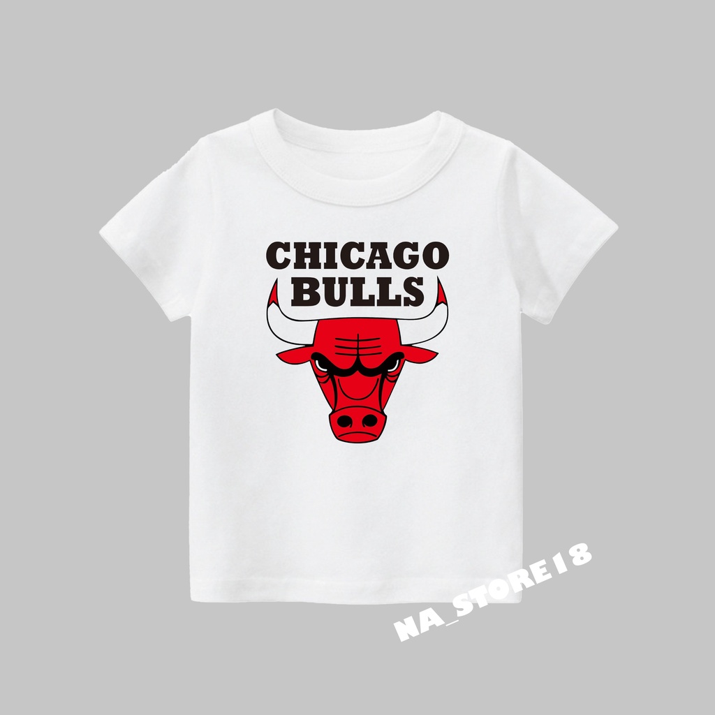 Import Quality MURAH BAJU KAOS ANAK COWOK CEWEK CHICAGO BULLS TERBARU KEREN BAHAN PREMIUM