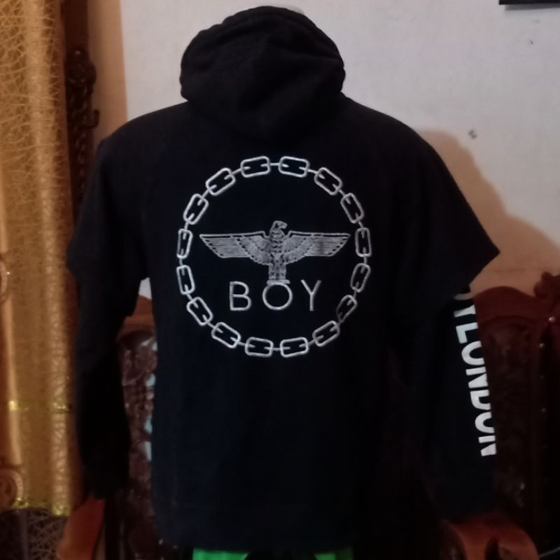 Hoodie Boy London Streetwear Rantai RARE bordir