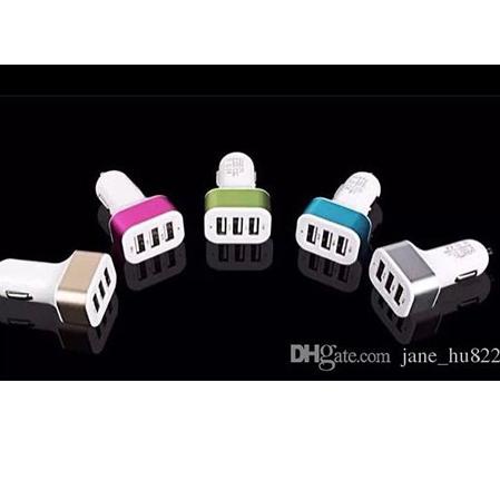 ➹ Car Charger 5.1a 3 Port Casan Mobil Gratis Holder Hp & Kabel Micro ☑
