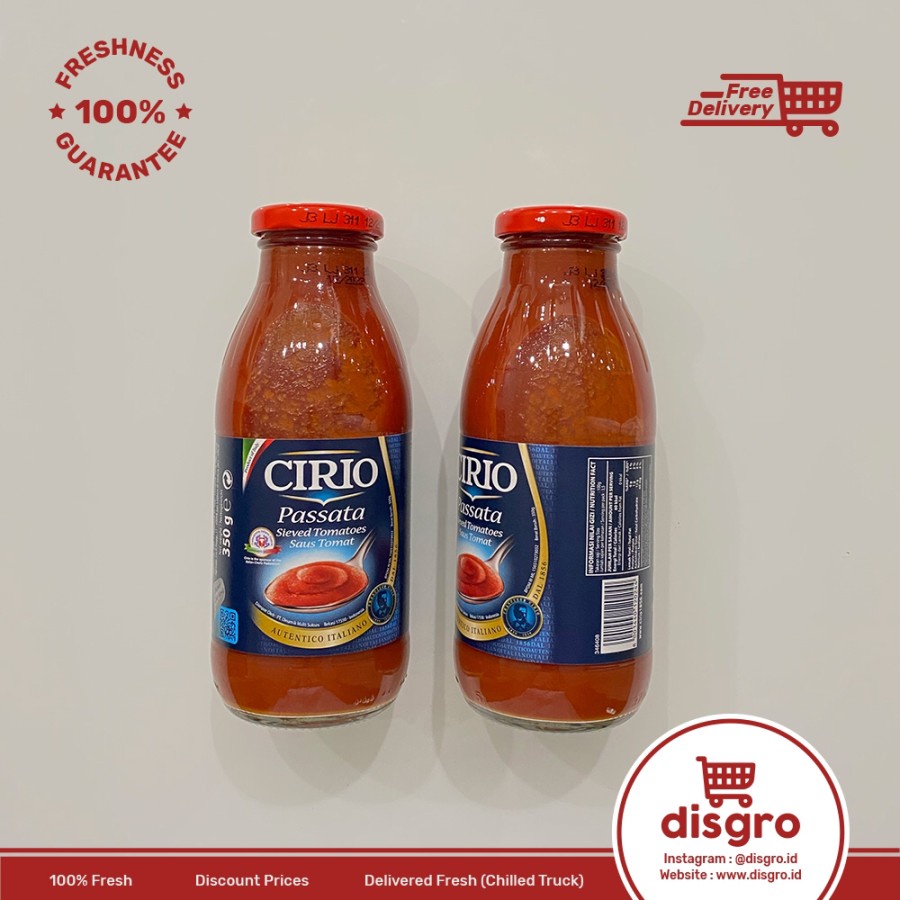 

HS Cirio Passata Sieved Tomatoes 350gr Saus Tomat Saos tomato pasta