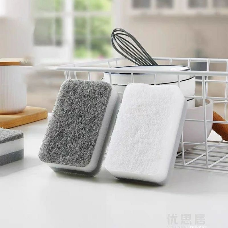 {HJ_888}SPON BUSA CUCI PIRING 2 SISI DOUBLE MAGIC DISHWASH SPONGE