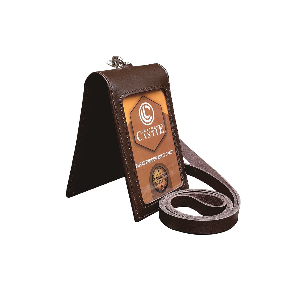 

Name Tag Id Card Holder Kulit Magnet Tali Id Card Leather Castle