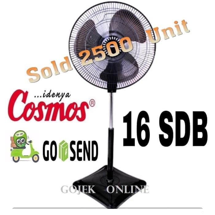 Stand Fan Kipas Angin Berdiri Cosmos 16 Sdb - Ekonomis - Ungu