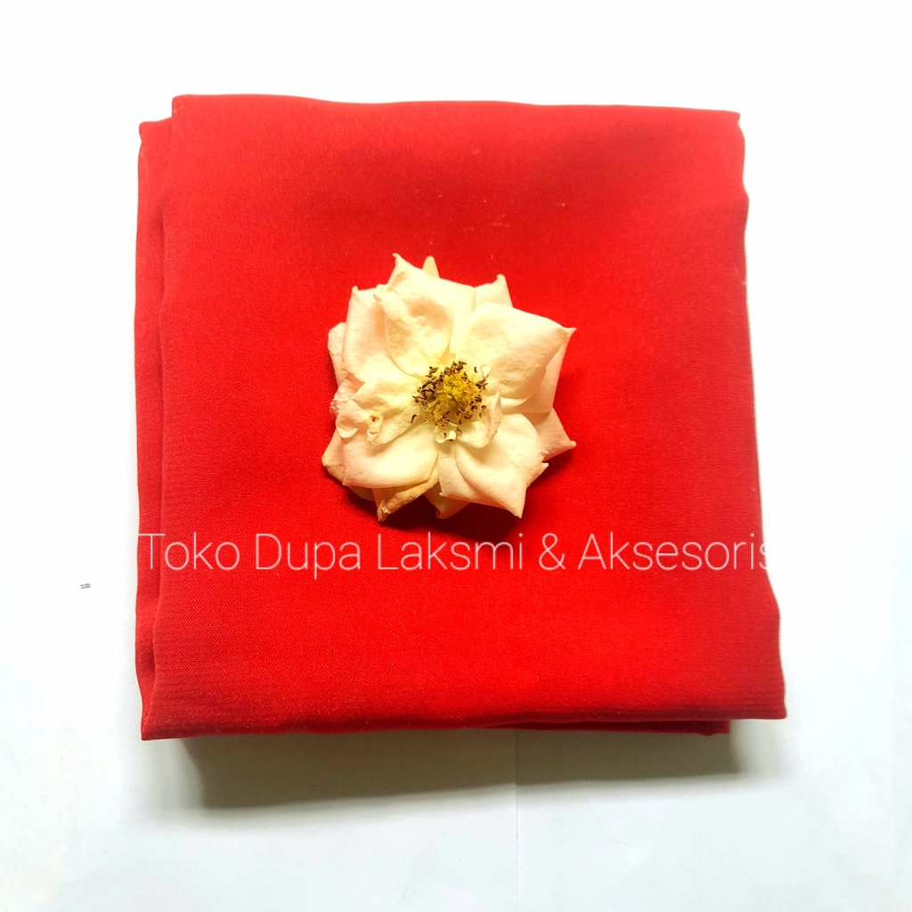 Selendang Murah Sifon Bali Polos panjang 2 m-Merah