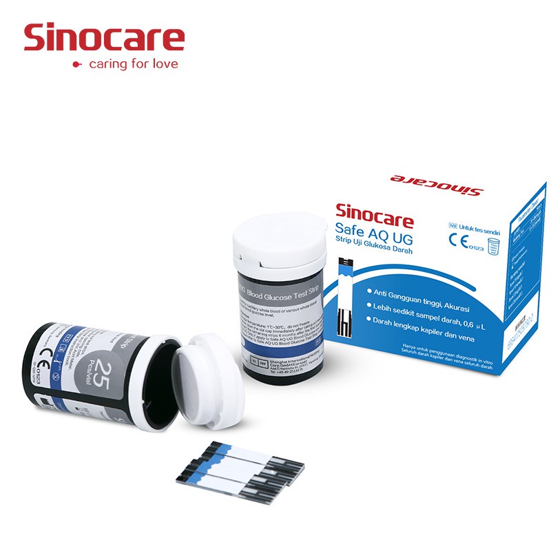 Sinocare Safe AQ UG strip uji gula darah