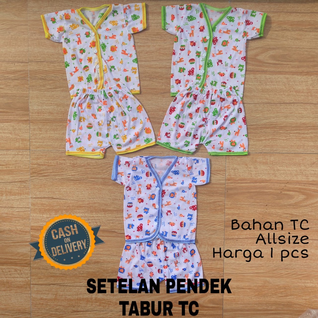 Setelan bayi pendek TABUR BISA PILIH WARNA perlengkapan bayi lahir