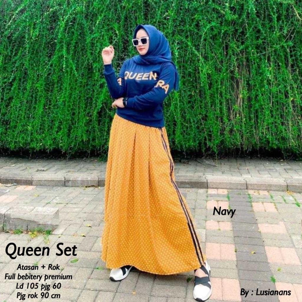 BAJU SETELAN ROK WANITA REMAJA CASUAL SET ROK KEKINIAN TERBARU