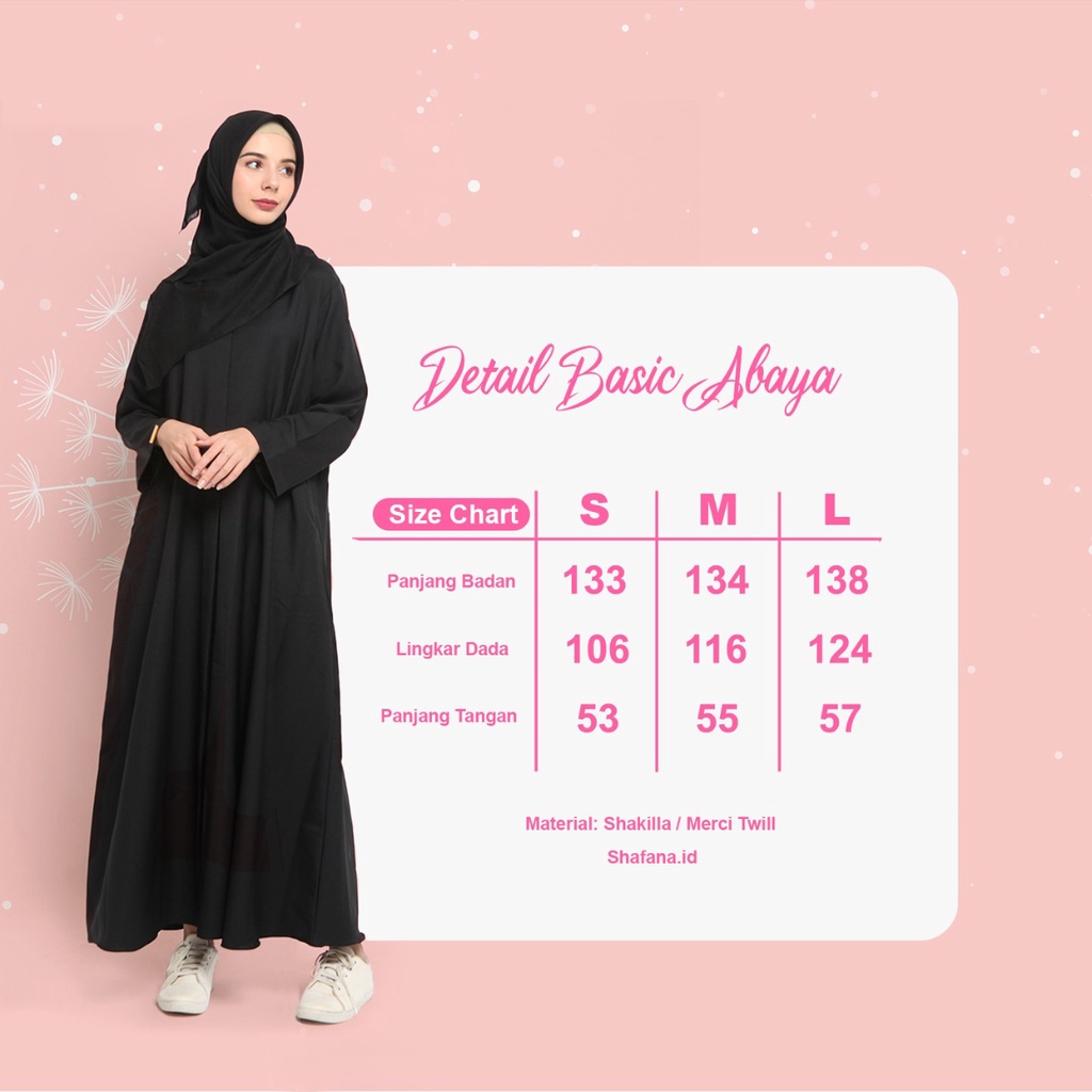 Parayu - Abaya basic | Abaya turkey | Abaya polos | Hitam