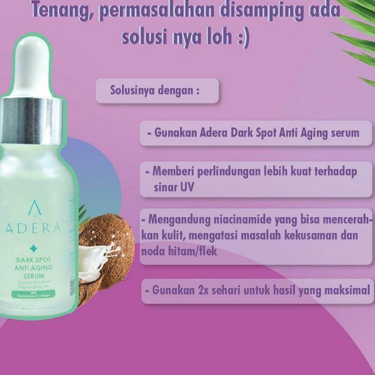 ✼ Adera Serum Wajah Original - Serum Adera Official - 3 Varian Anti Aging, Brightening, dan Acne Hal