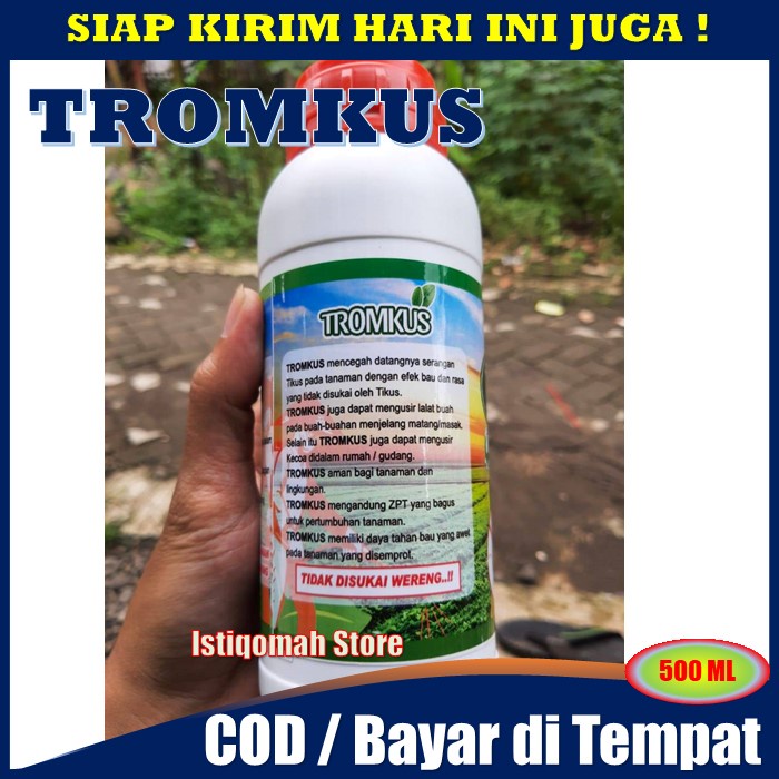PROMO COD Pupuk Cair TROMKUS 500ml - Obat Pembasmi Hama Burung pada Padi - Obat Hama Burung Pipit - Obat Hama Burung Padi - Cara Mengatasi Hama Burung Di Sawah - Obat Padi Untuk Hama Burung - Obat Anti Burung Pipit AMPUH TERLARIS