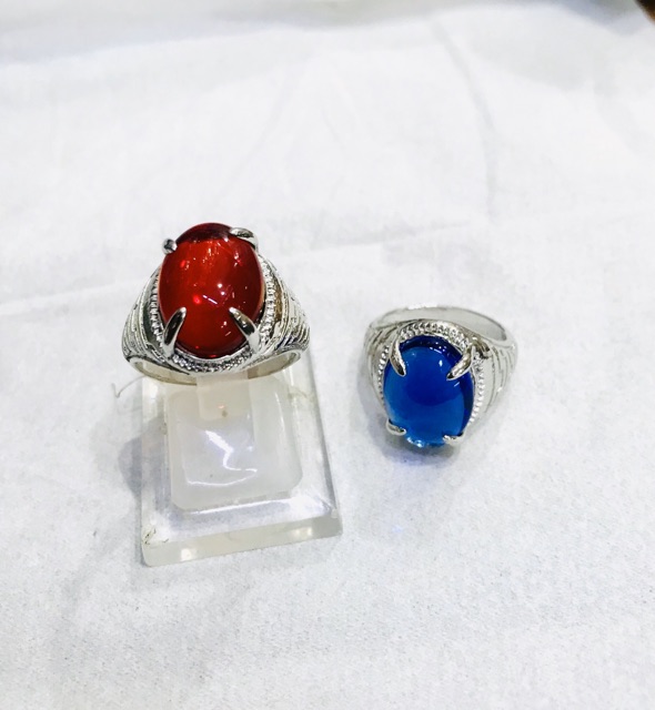 Cincin wantia cincin batu obsidian cincin baru merah