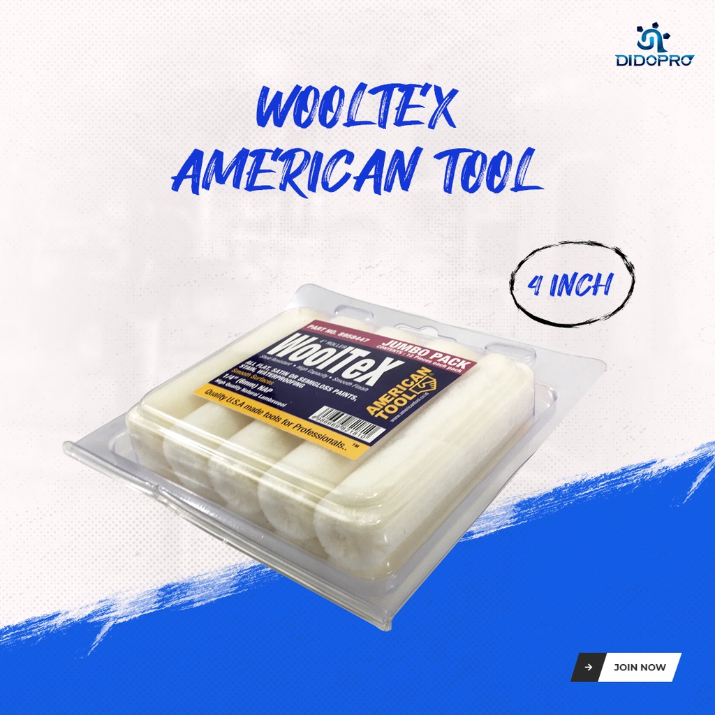 Refil Kuas Rol Mini American Tool / Bulu Kuas Model WoolTex