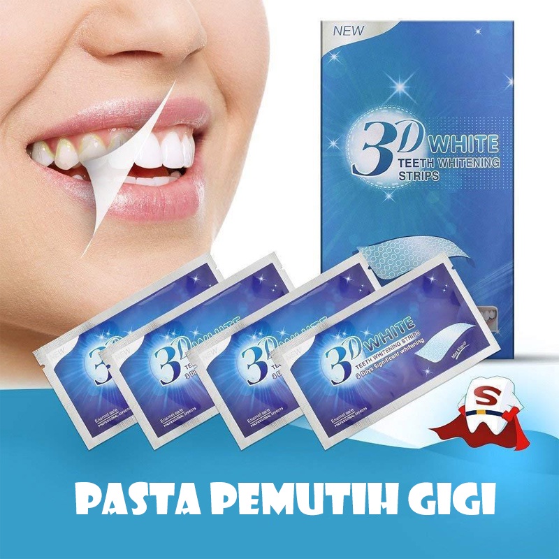 Stiker Pemutih Gigi 3D Isi 14pcs