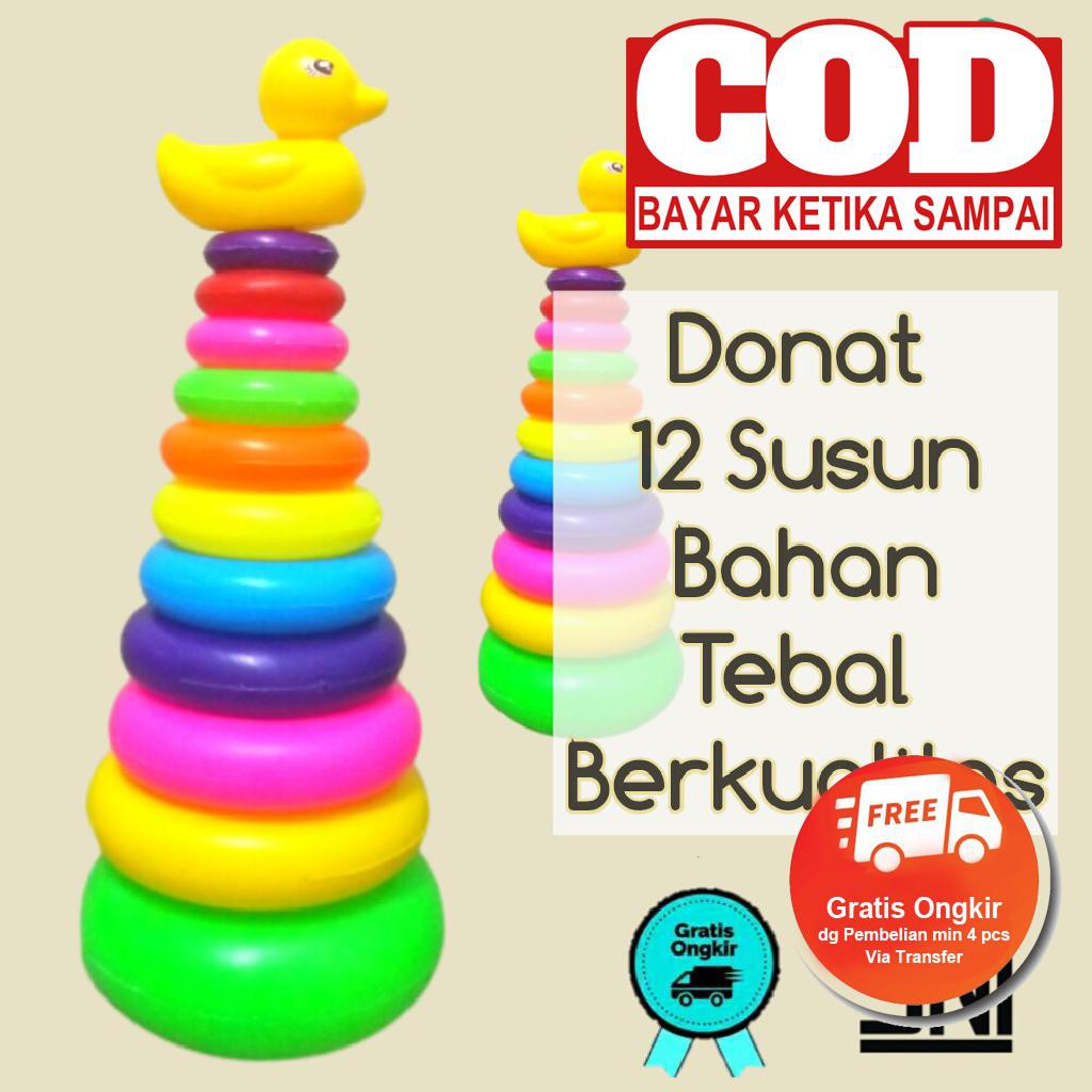 MAINAN ANAK BAYI DONAT SUSUN BESAR Victoria