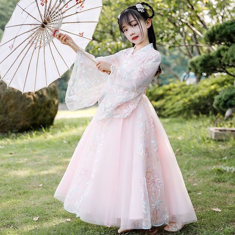 Girls' ancient clothes super immortal Han clothes Ru skirt summer clothes children's Tang clothes su