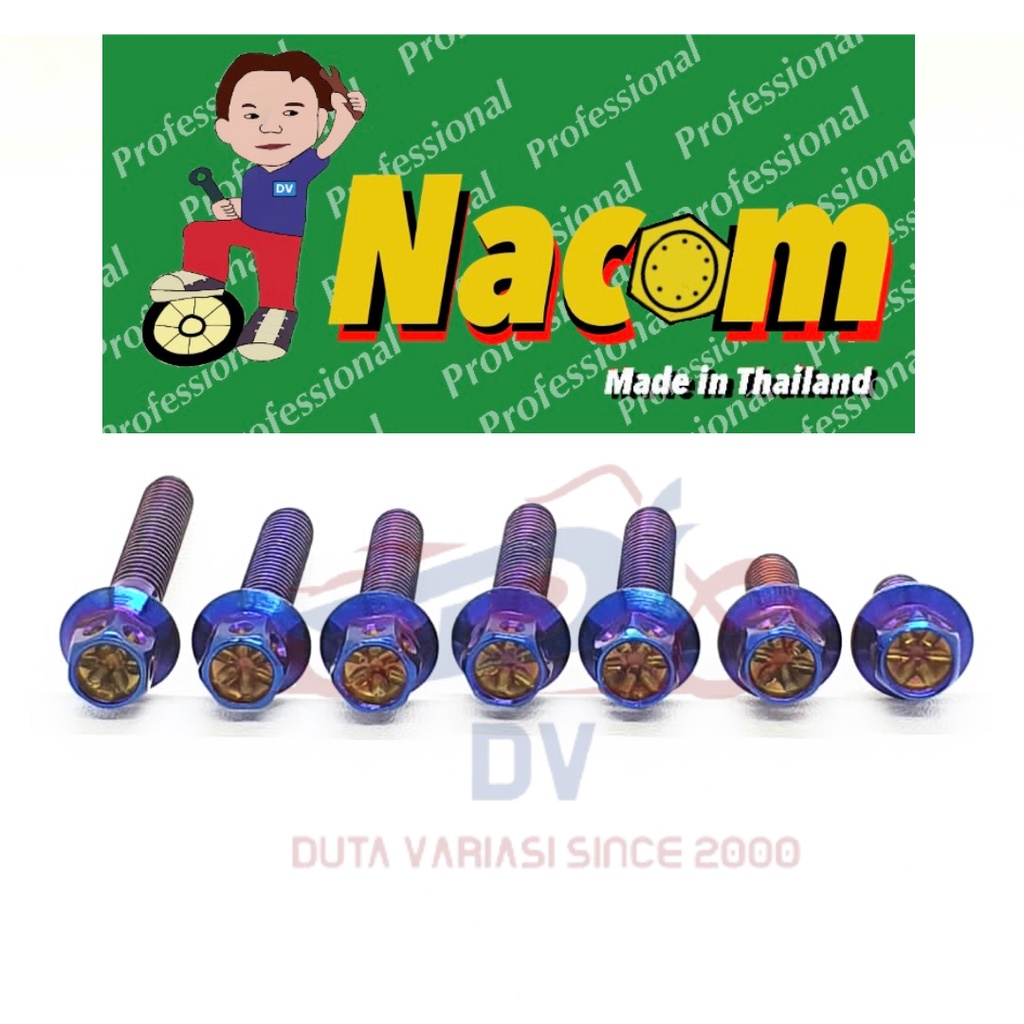 NACOM DV Paketan Baut Tutup Radiator Aerox,Nmax,Lexi