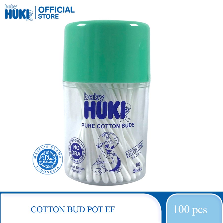 Baby Huki Pure Cotton Bud Pot Extra Fine - For Baby