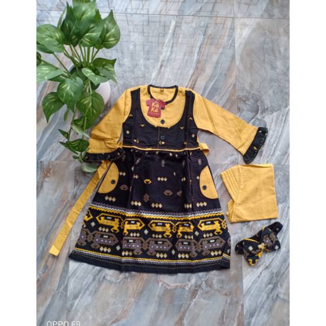 Gamis Anak KEKE size 1 GM SR 181903 Kuning