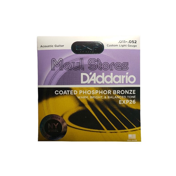 Senar Gitar Akustik D'addario String EXP15 EXP26 EXP16