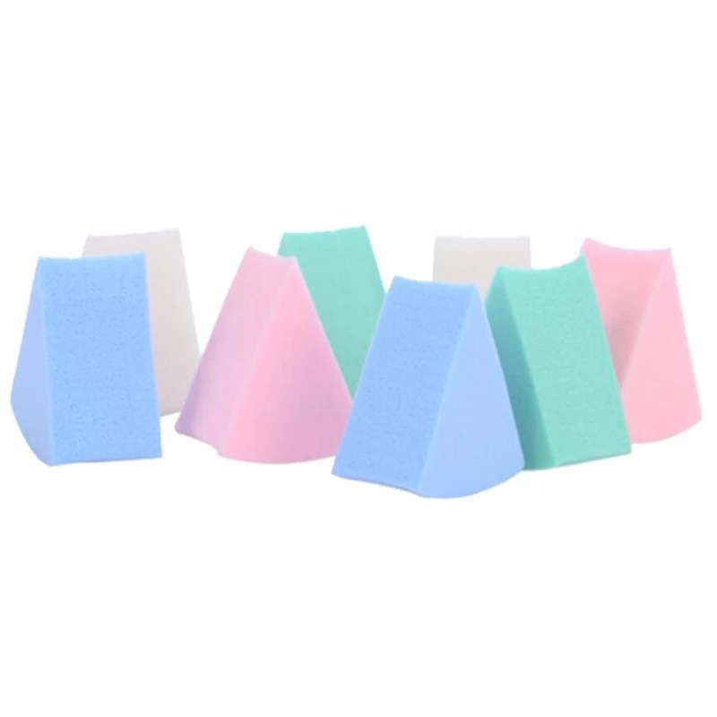 [8 Pcs Set Candy Color Triangle Shaped Makeup Sponge Blender] [Latex-Free Foundation Blending Sponge] [Cosmetic Puff For Applying Powder,Cream,Liquid]