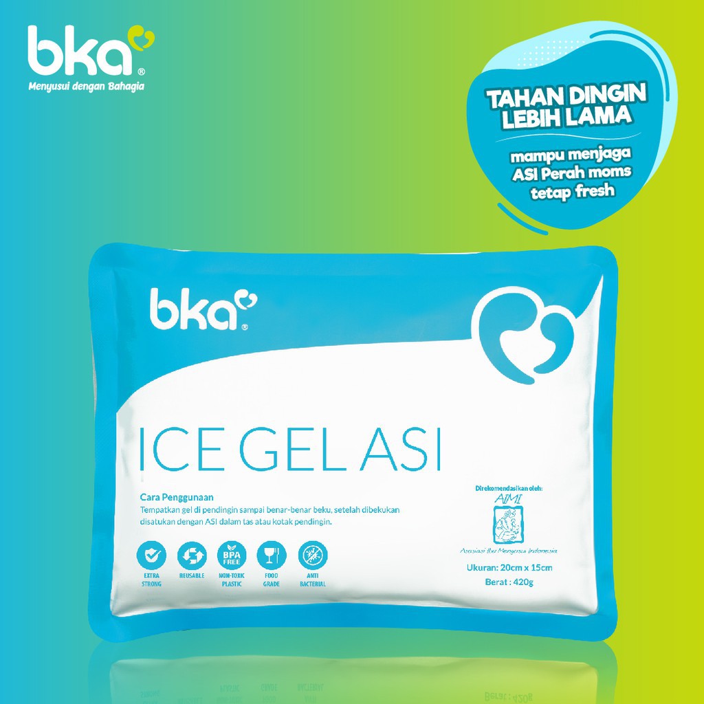 Ice Gel BKA Anti Bacterial / Ice Gel Pack/ BKA ice gel/ Pendingin Asi Reusable dan Tahan lama