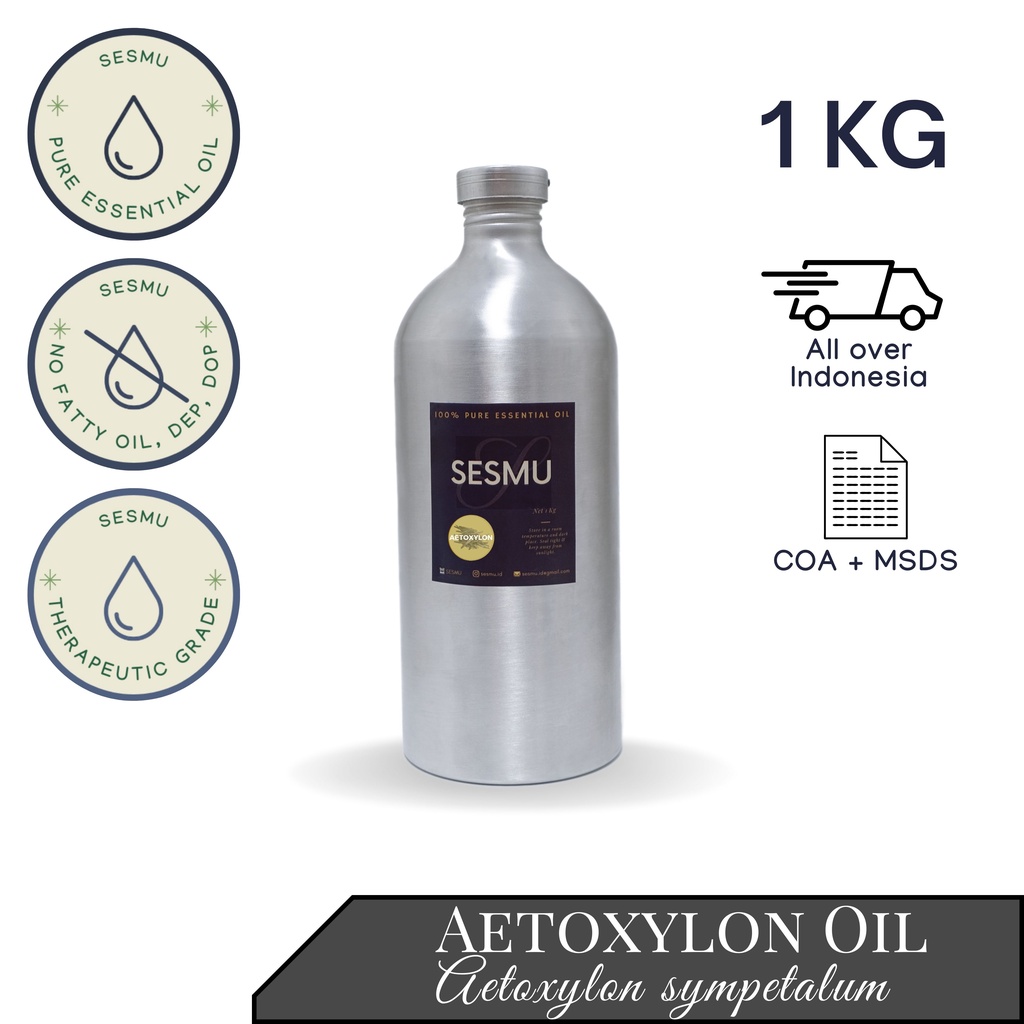 1 KG / 1 L / 1000 ML AETOXYLON (GAHARU BUAYA) 100% PURE ESSENTIAL OIL / MINYAK ATSIRI
