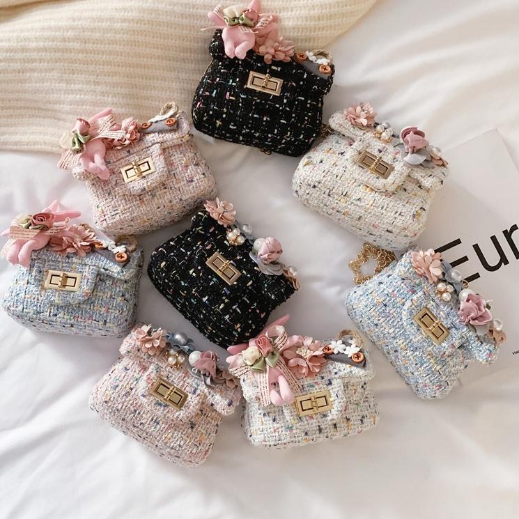 Stok Terbatas ￼Tas Anak Perempuan Selempang Chain Korea Fashion / ￼TAS SELEMPANG MINI ANAK KOREA / S