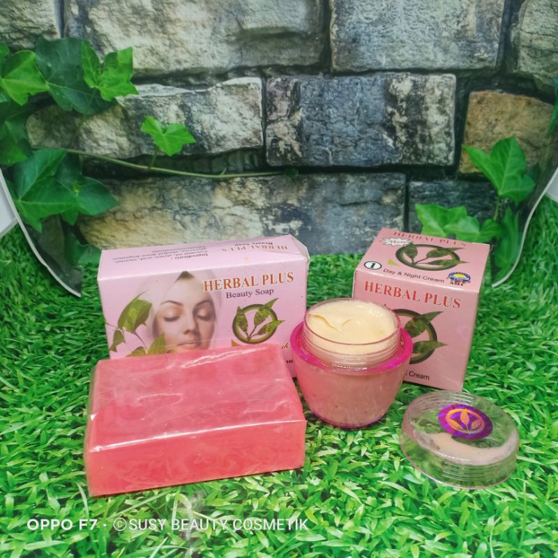 Paket Cream Herbal Plus 3 in 1 ( Cream  Herbal Plus &amp; Sabun )