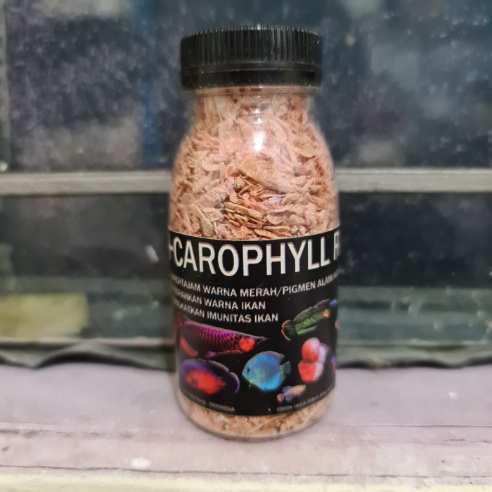 Udang Carophyll Red 30gr kering dried shrimp pakan ikan suplemen ikan