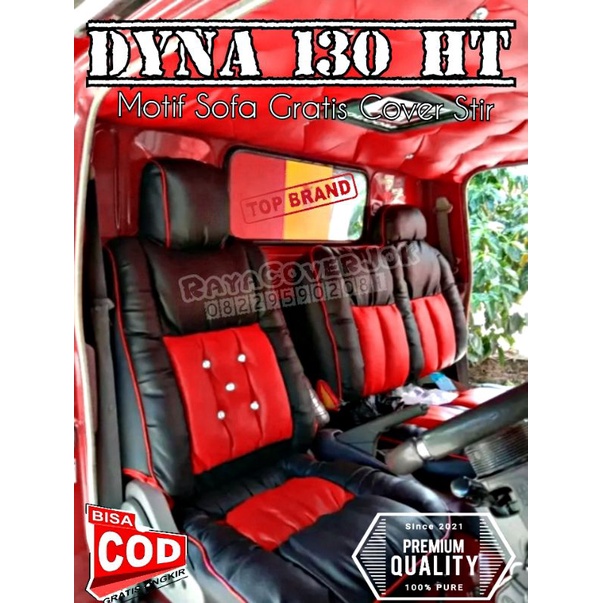 Sarung Jok Mobil Truk Toyota Dyna 130 HT Motif Sofa Terbaik Dengan Gratis Lapis Stir