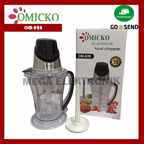 OMICKO OM-828 Food Chopper Penggiling Daging Bumbu Kapasitas 2 Liter
