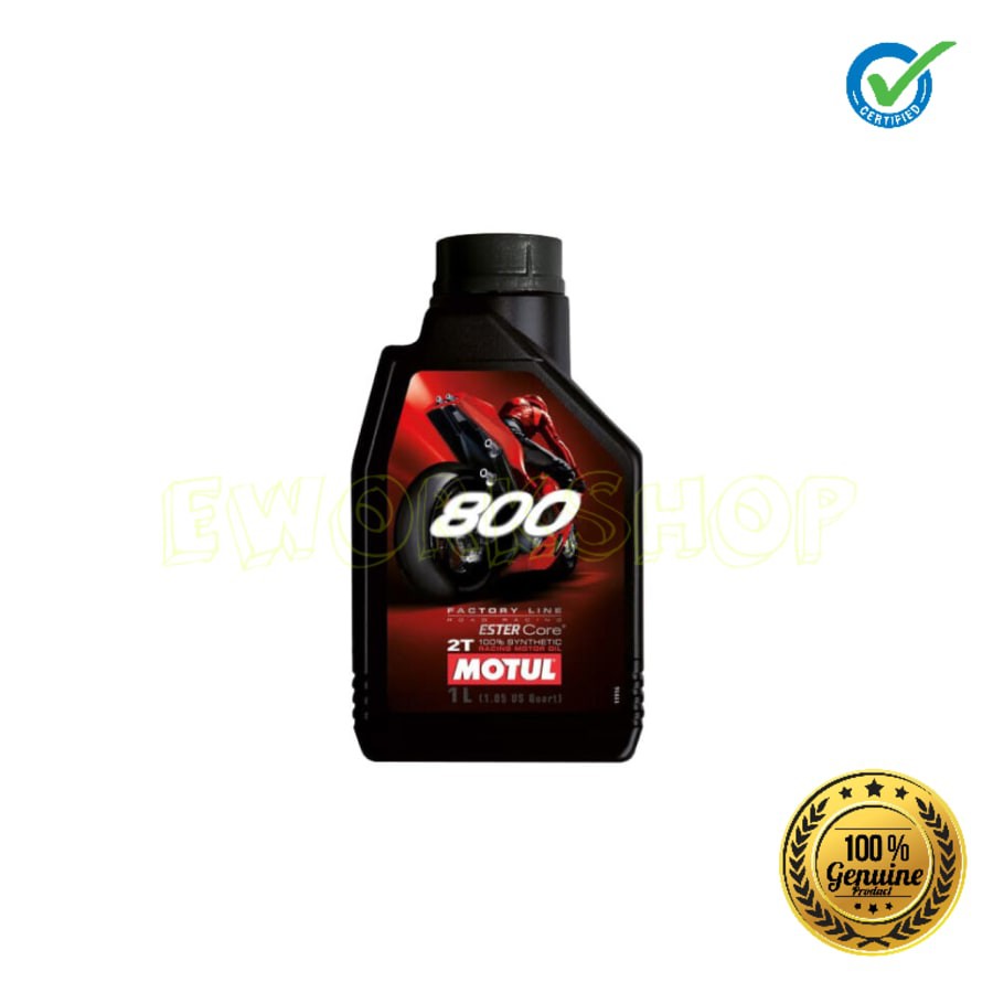 OLI SAMPING MOTUL 800 2T FACTORY LINE ROAD RACING 1 L 100% Original Product