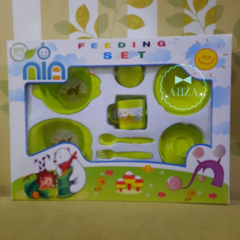 AHZA NIA FEEDING SET BESAR TEMPAT MAKAN BAYI