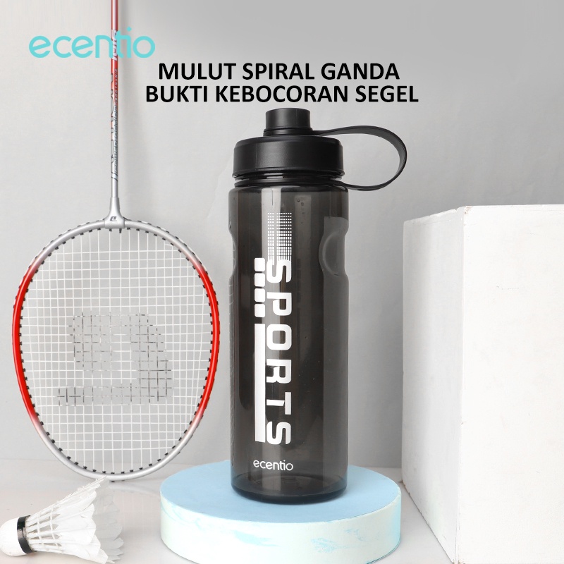 ecentio 1300ml botol air minum anti tumpah sports dengan sekolah bottle portable tempat air minum olahraga botol minum jumbo kantor BPA Free