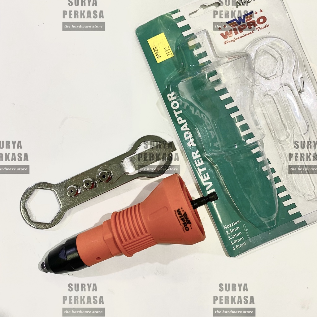 ALAT TANG RIVET ADAPTOR KONVERTER BOR PAKU RIVET MESIN BOR WIPRO