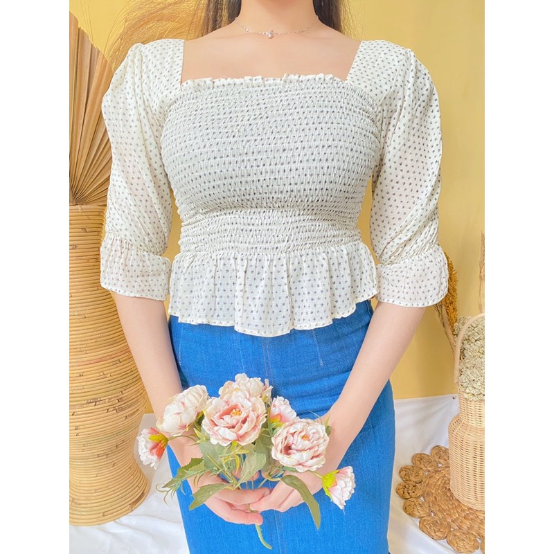 CECIL TOP / FASHION KOREA / CROPTOP KOREA / ATASAN WANITA / FASHION HIJAB KOREA /BLOUSE WANITA MURAH