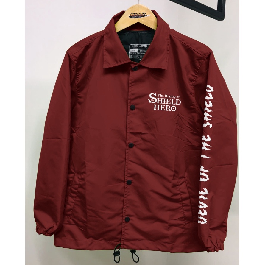 Jaket Coach Naofumi Tate No Yuusha Maroon Anime Manga The Rising Of The Shield Hero Premium Unisex