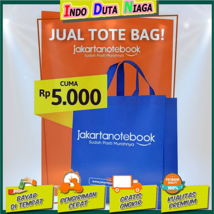 Kantong Belanja Tote Bag Reusable Jakartanotebook