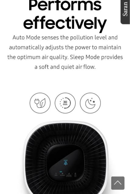 Air Purifier Samsung AX34R3020WW Pembersih Udara Samsung AX 34R3020WW Garansi Resmi