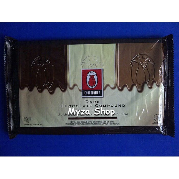 

Tulip Dark Chocolate Compound /Cokelat Compound (Cokelat Hitam Compo promo