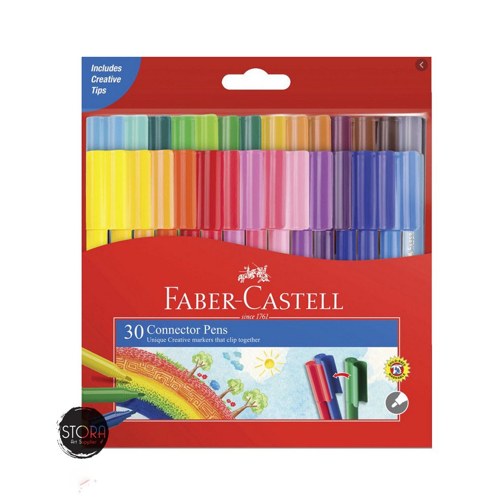 

Faber Castell Connector Pen 30 Colors Spidol Warna