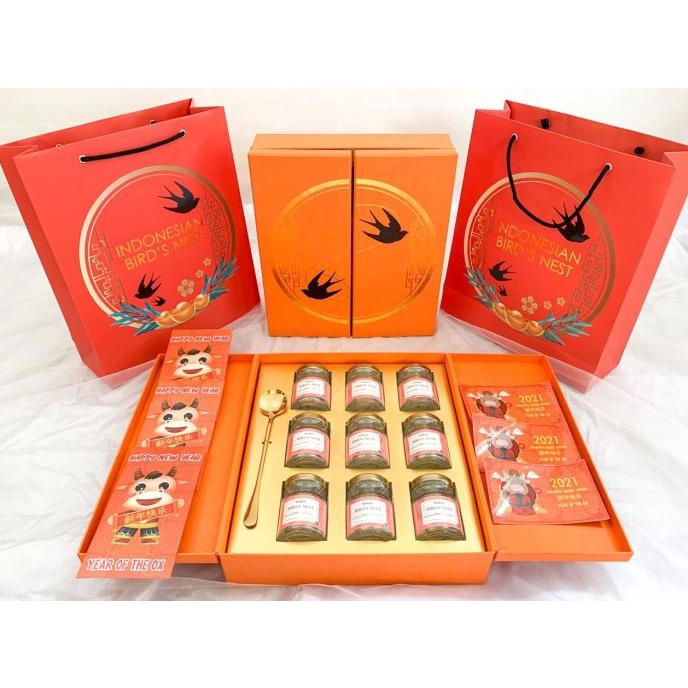 

BAYAR DITEMPAT Realfood Hampers imlek minuman sarang burung walet CNY Parcel isi 9btl - stayfit STOK