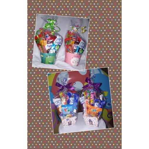 

snack ulang tahun / bingkisan bentuk cup mini / paket E