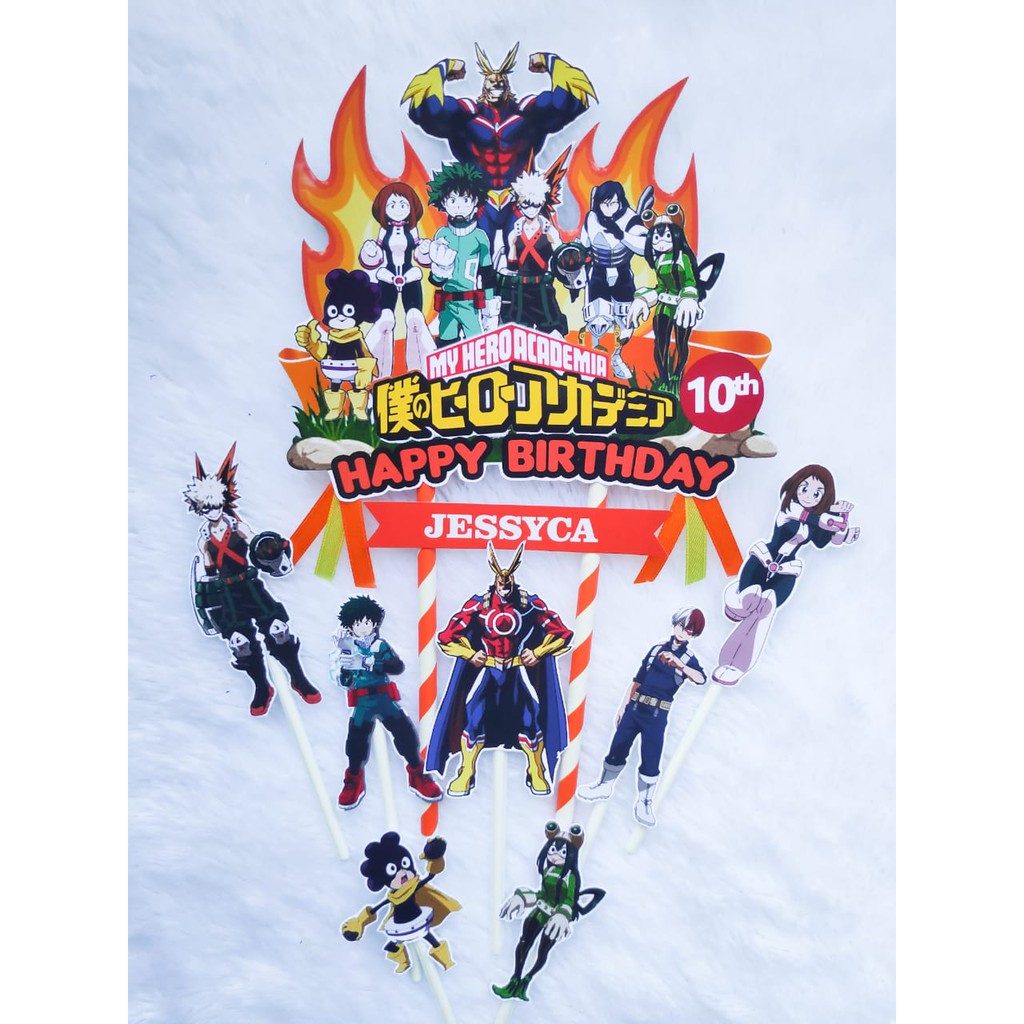 CAKE TOPPER MY HERO ACADEMIA / TOPPER KUE HERO ACADEMIA / HIASAN KUE HERO ACADEMIA