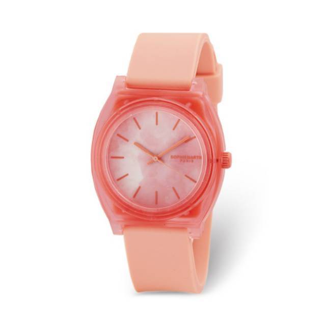 JAM TANGAN WANITA CASUAL WARNA PEACH 0RVA JTX222P1 ORIGINAL SOPHIE PARIS