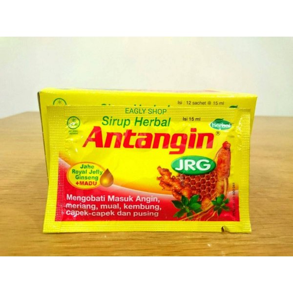 Antangin JRG Sirup Herbal PerBox isi 12 Sachet Antangin JRG Cair Membantu Mengatasi Masuk Angin 15ml