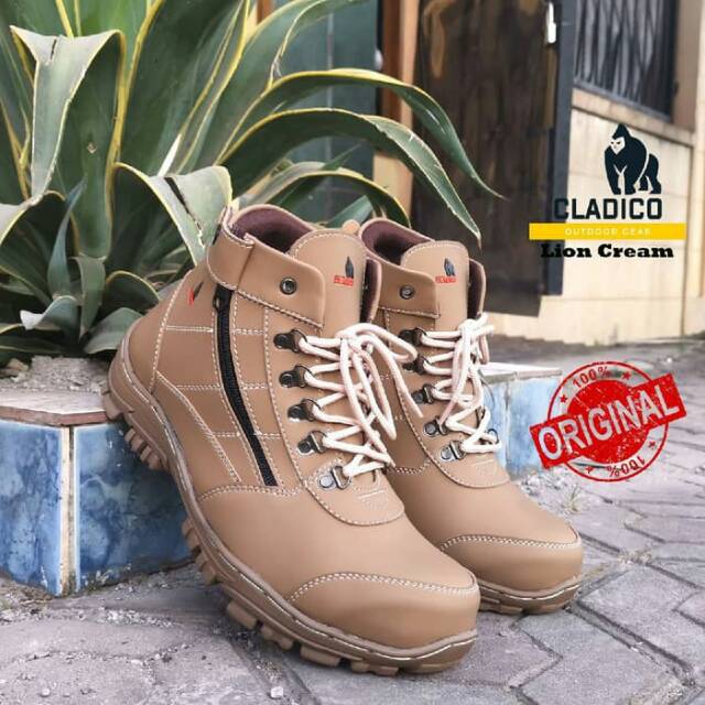 Sepatu Safety Ujung Besi Pria Termurah Boots Klasik Boots Proyek Cladico Lion High Original Terbaru